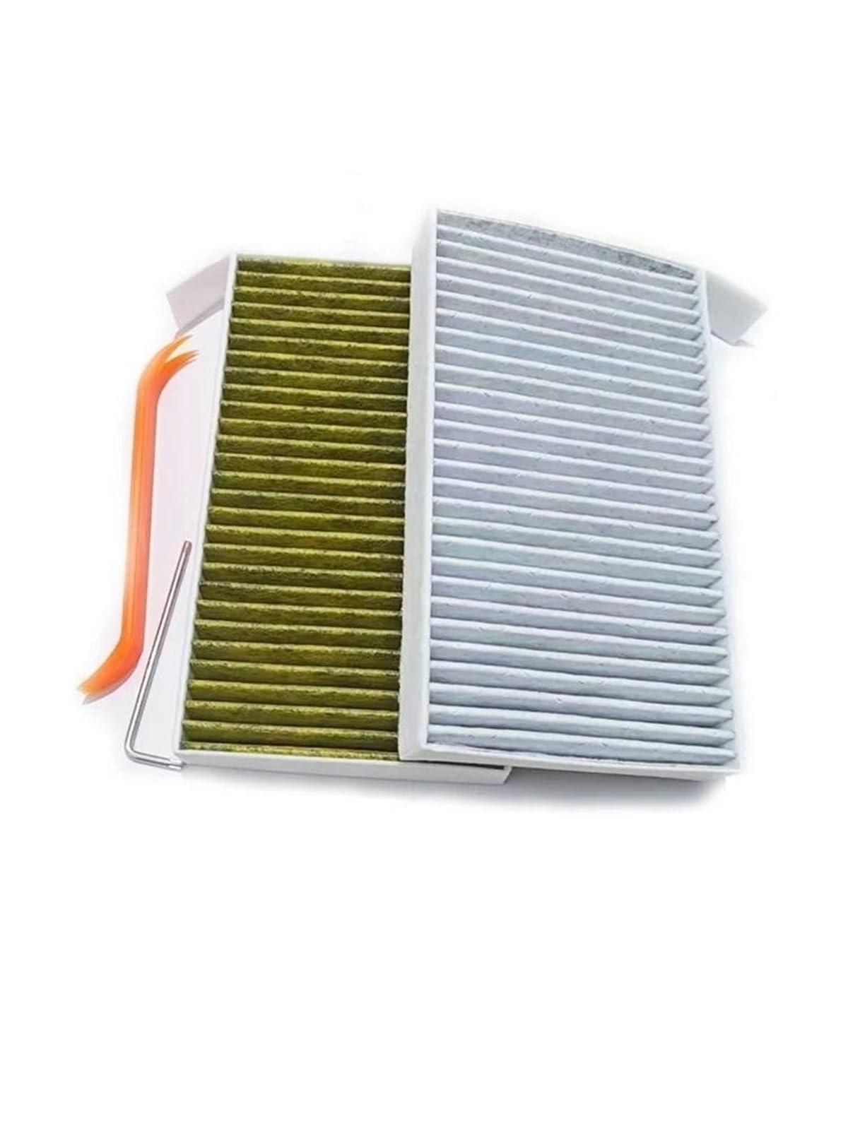 LUTFI Voiture Élément Filtre Filtre À Air en Carbone pour Cabine De Climatisation pour Modèle 3 Y Outil Assorti, 2 Pièces, 1107681-00-A