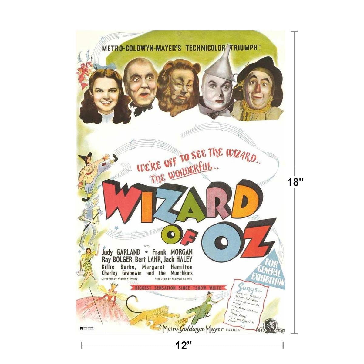 Amazon.com: Wizard Of Oz Poster 1939 Vintage Movie Posters Wizard