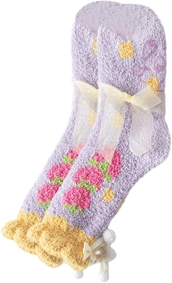 Calzini da donna caldi e pelosi, articoli invernali, articoli morbidi da letto, articoli morbidi da leggere