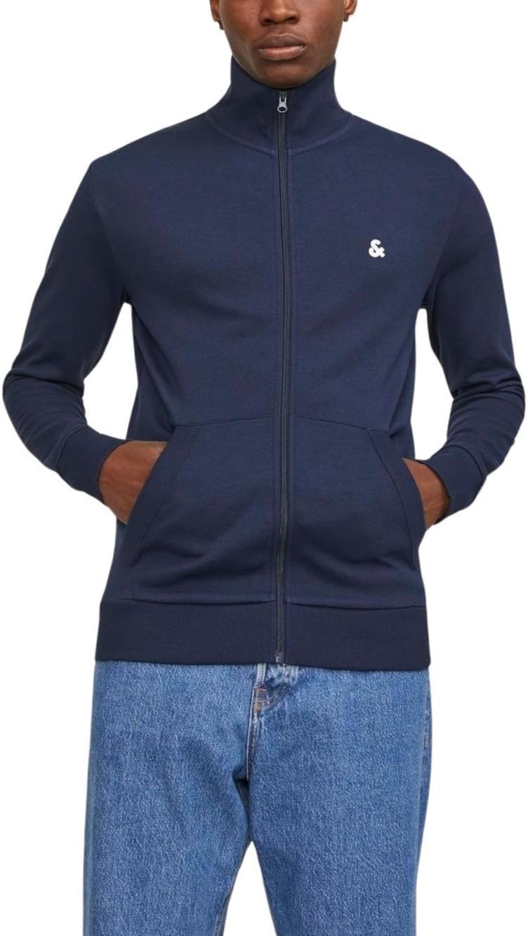 JACK & JONESMen's Jjepaulos Sweat Zip Noos Sweatshirt