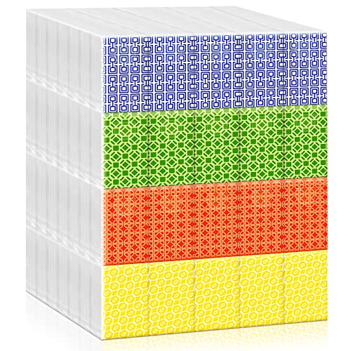 200 Packs Pocket Tissues Bulk Travel Size 3-Ply White Facial Tissues, Small Tissue Packs Wedding Tissues, Geometric Print Packaging, 2000 Sheets #TOP27
