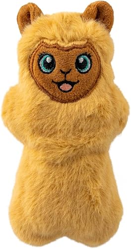 KONG Snuzzles Mini Dog Toy – Small Squeaky Plush Toy for Puppies & Small Dogs – Full-Body Squeaker for Gentle Chewing & Indoor Play (Llama)