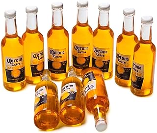 10Pcs Fake Beer Bottle,Mini Realistic Beers, Miniature Supplies,Bow Accessories, Cellphone Cabochons Decoden,Food Props, Fake Bake.