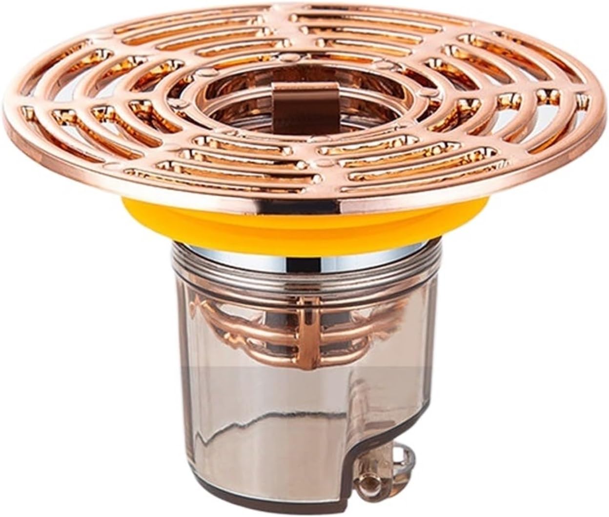 Shower Drain Smell Stopper， 1pcs Valve Sewer Core Anti-Odor for Kitchen Bathroom,Self-Closing Toilet(Gold)