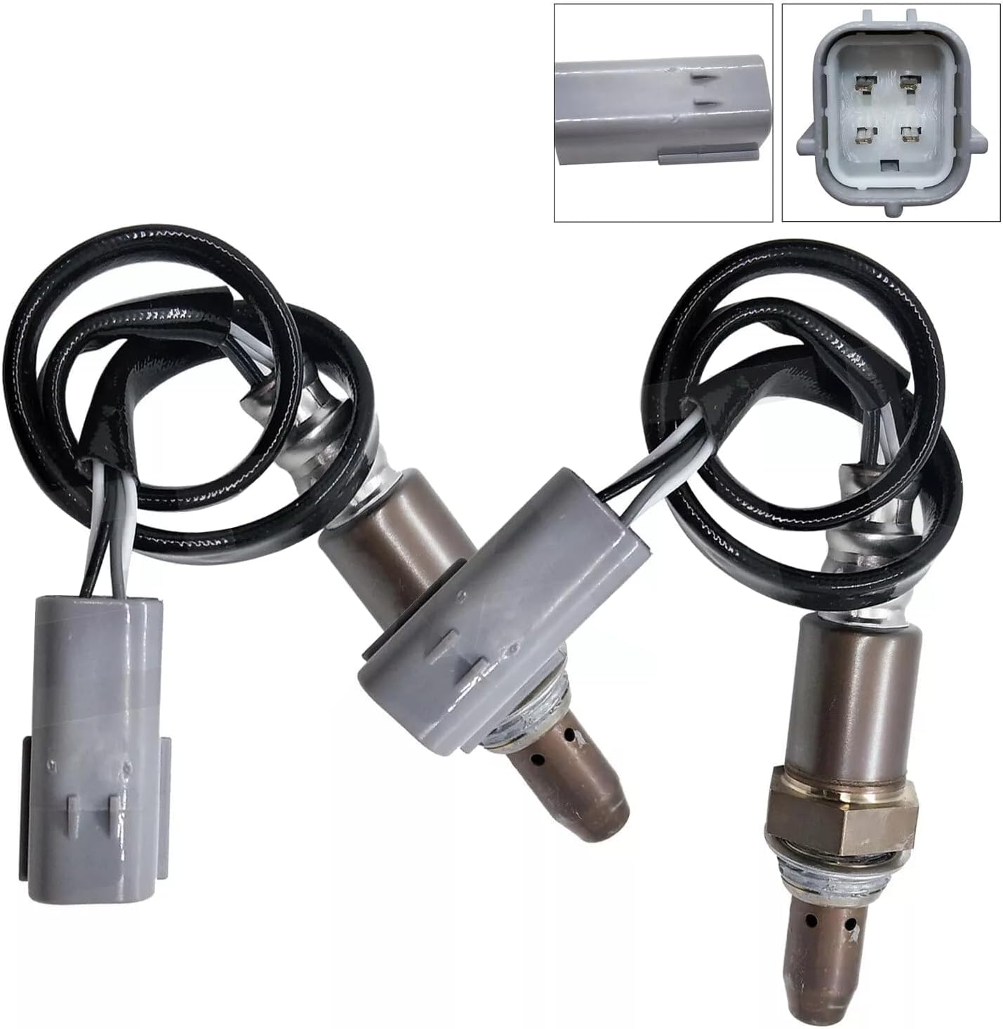 4PC Upstream & Downstream Oxygen O2 Sensor fit for Nissan 2007 Pathfinder Frontier Xterra 4.0L 234-9072 * 2 234-4297 234-4313