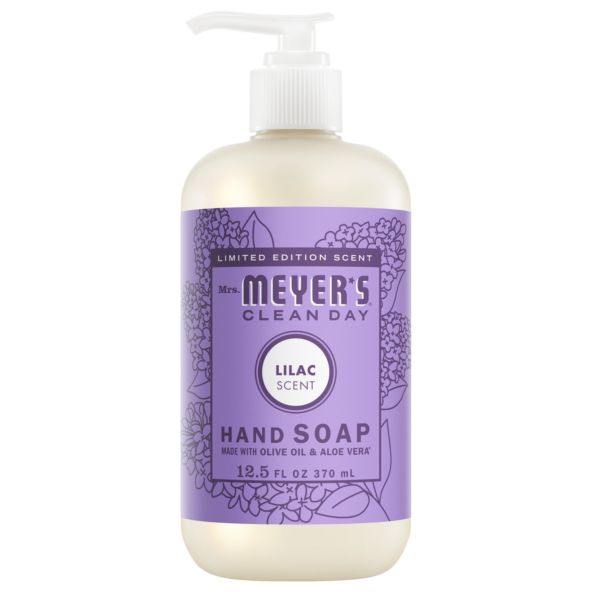 CLEAN DAY Hand Soap, Made with Essential Oils, Lilac, 12.5 fl. oz