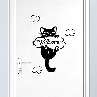 استيكر يصلح للصق علي الجدران والزجاج والخشب وجميع ابواب الغرف مقاوم ضد الماء، فينيل