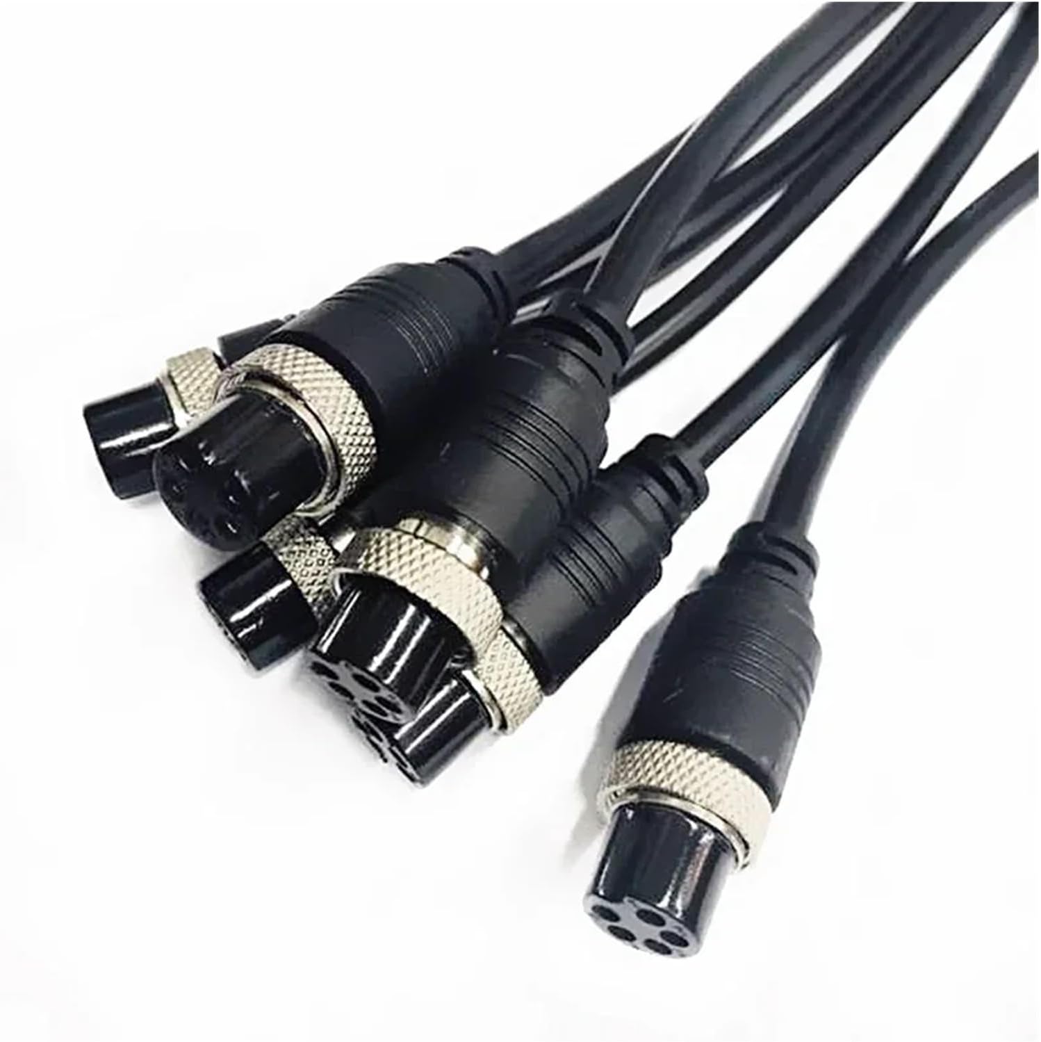 GX16 2 3 4 5 6 7 8 9 10-pin plug with wire, male to female 16mm socket, 30cm-3m extension cable(FL-12-MH,1 M_2P)