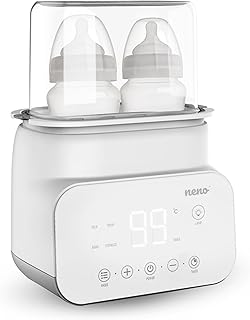 NENO® VITA - Flaschenwärmer Baby und Sterilisator für Babyflaschen - Baby Flaschen Wärmer - 5-in-1: Sterilisation, Erwärmen von Mahlzeiten und Milch, Auftauen, Temperaturhaltung – 4 Betriebsarten