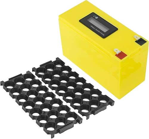 Miniatura 8 de 12V 3S 7P Li-ion DIY funda con DC 12V 24V 36V 48V 72V medidor de batería, 3x7 18650 soporte batería DIY (negro)