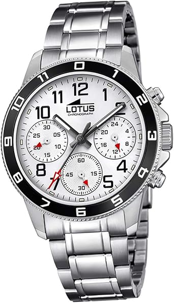 Lotus Orologio Cronografo Quarzo Uomo con Cinturino in Acciaio Inox 18580/1  : Amazon.it: Orologi