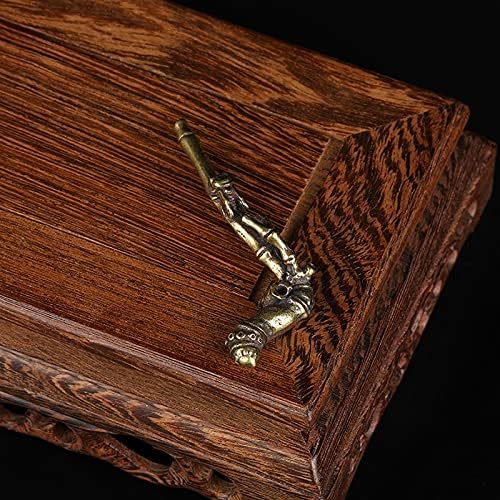 Miniatura 4 de Mini Cobre Antiguo Cobre Árbol Ramas Cicada Figurines Artesanía Creativa Incienso Stick Holder Puro Latón Ornamento Escritorio Decoración Accesorio