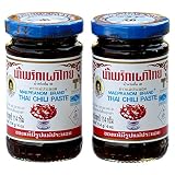 Mae Pranom Thai Chili Paste Nam Prik Pao 4 Ounce (Pack of 2)