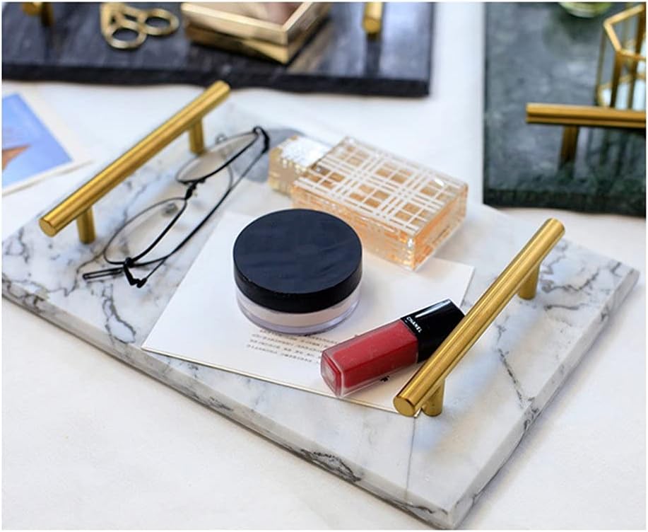 Home Nordic Marble Shelf Storage Tray Bathroom Wash Exquisite Cup Decoration Accessories