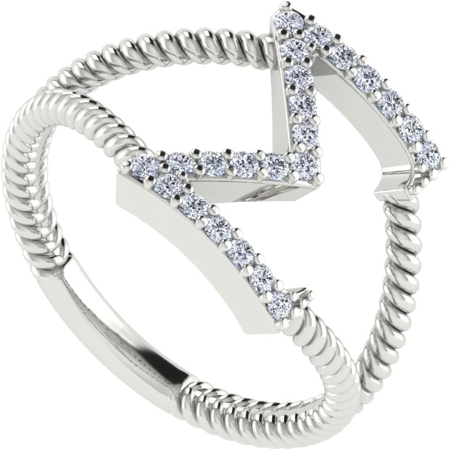 Sigma Gamma Rho Rings for Women,Sterling Silver Horizontal Letter Ring for Women with White Cubic Zirconia(R001-White,Size 10)