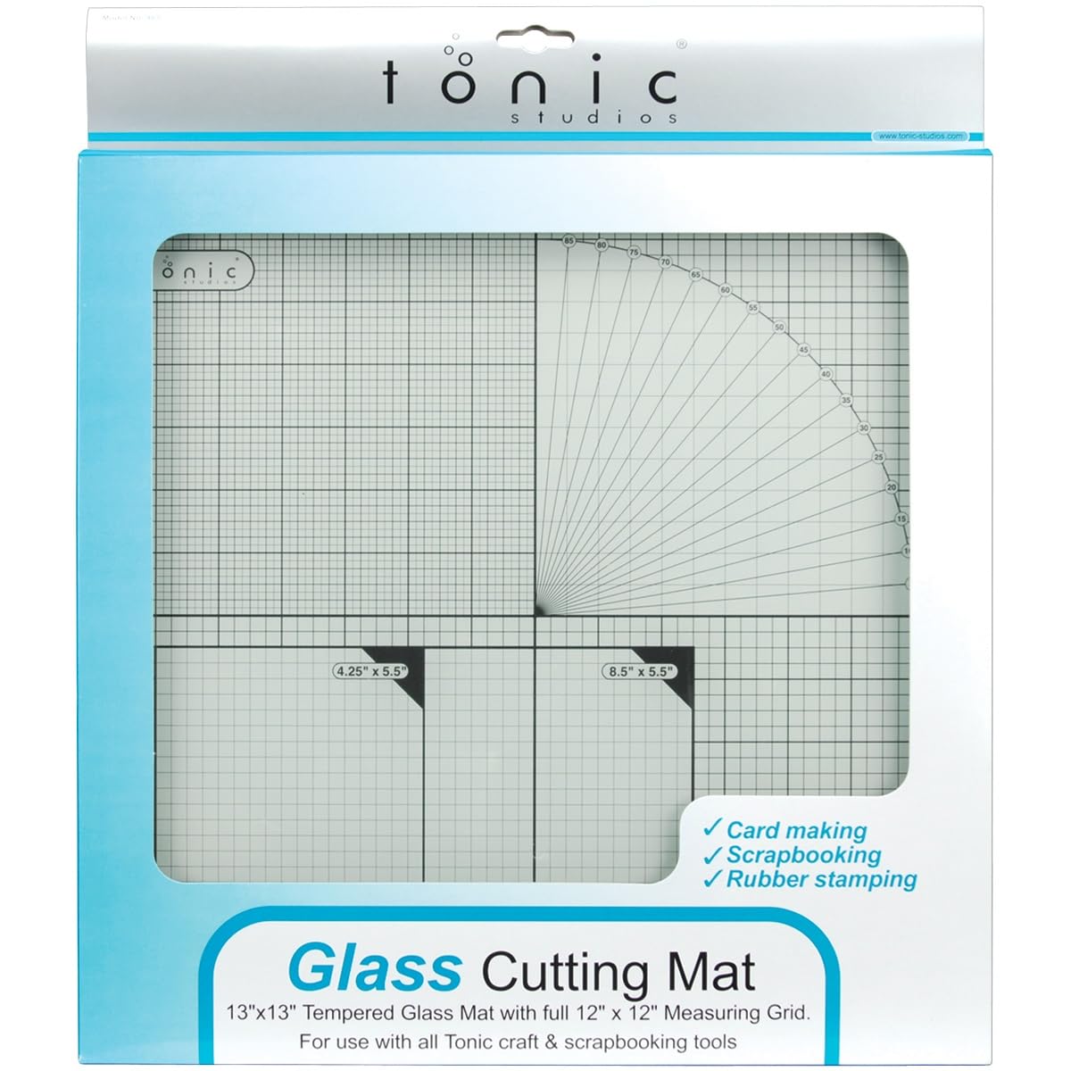 Tonic Studios Tempered Glass Cutting Mat-12 inch x 12 inch