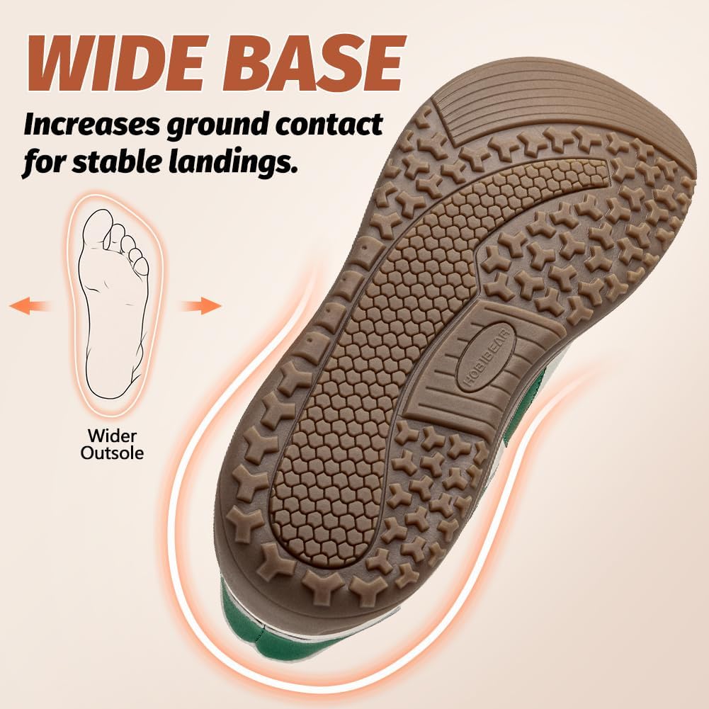 HOBIBEAR Wide Barefoot Shoes Hands Free Slip On Classic Retro Fashion Sneakers for Women - Image 5