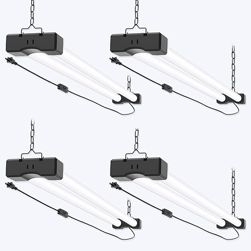 Splendidlled Luz LED enlazable de garaje de 4 pies, tubo de luz LED con cable de alimentaciĂłn, 110-220 V CA, equivalente a 40 vatios de eficiencia Splendidlled Luz LED enlazable de garaje de 4 pies, tubo de luz LED con cable de alimentaciĂłn, 110-220 V CA, equivalente a 40 vatios de eficiencia
