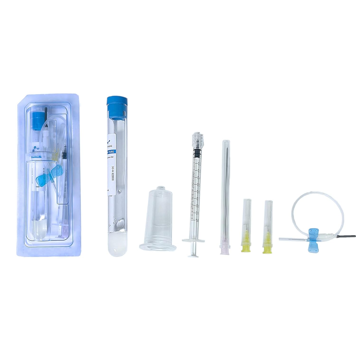 PRP Prep Kit - 15ml PRP Tubes with Gel & ACD-A for Animal, Full PRP Accessories Set for Veterinary Pet Lab (5 Pack)