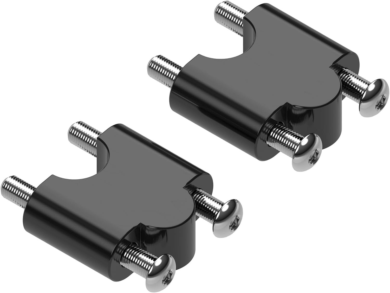 NICECNC Motorcycle Handlebar Riser Clamp Compatible with Yamaha Raptor 700 2013-2023,Raptor 700R 2016-2023 Black,ATV Aluminum Replacement Parts