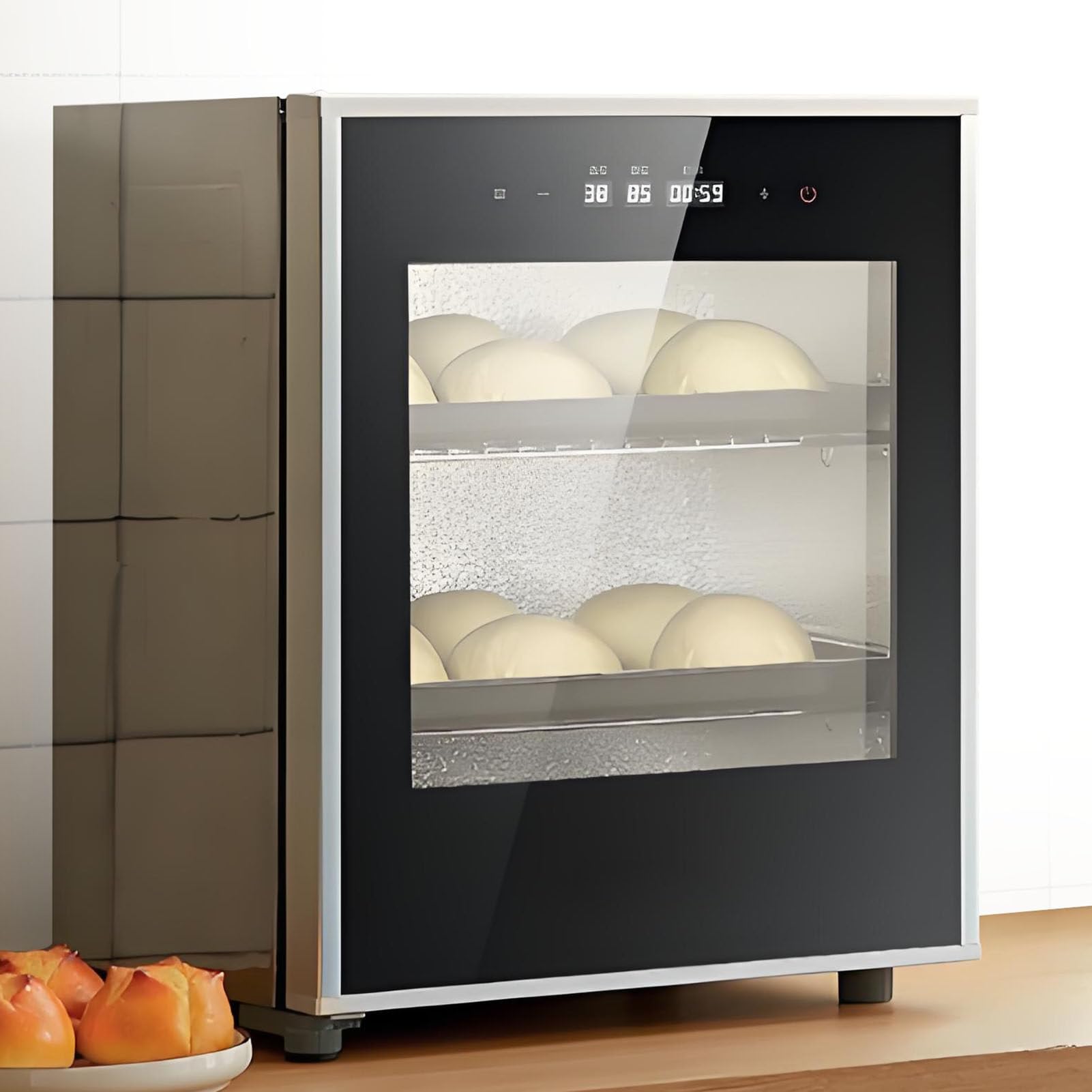 SHENGSHIYU Electric Dough Proofer,Adjustable Temperature/Humidity,Food Fermentation in Low-Temp,Dry Environments,40L Home Bread Proofing Box for Proofing Dough,Bread,Yogurt,Natto,Sourdough