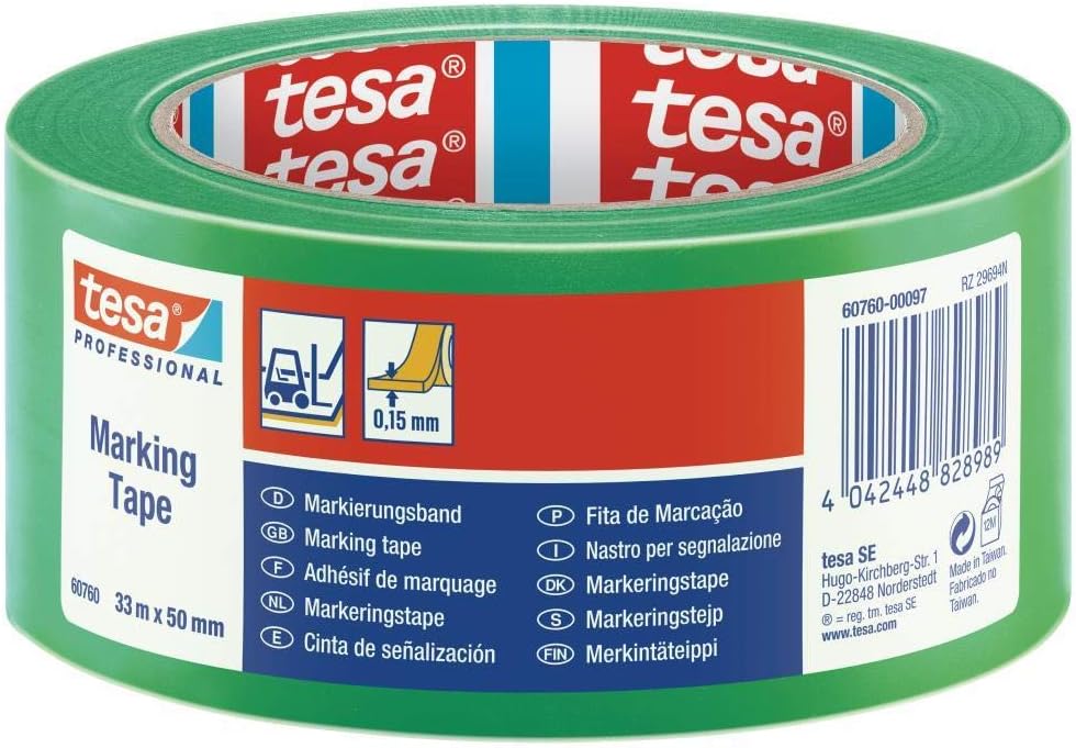 tesa 60760 Tapes Temporary Signage 33 m x 50 mm Green