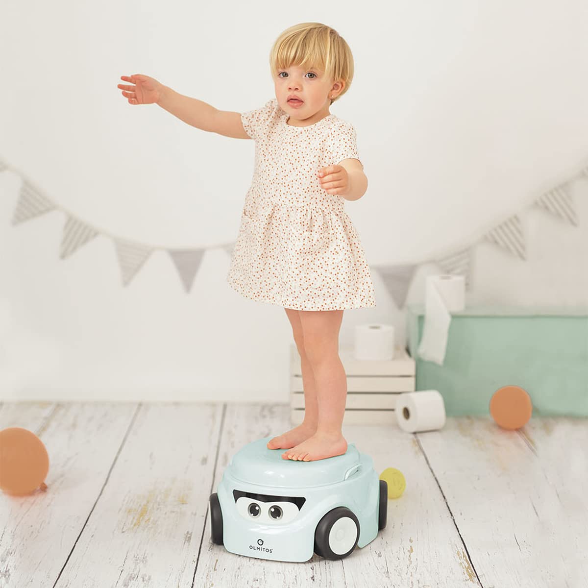 Olmitos - Baby-Töpfchen 3 in 1 Auto: Töpfchen, Reduzierer und Hocker - KinderWC wächst mit dem Kind - robuste und ungiftige Materialien - Lustiges und ergonomisches Design …