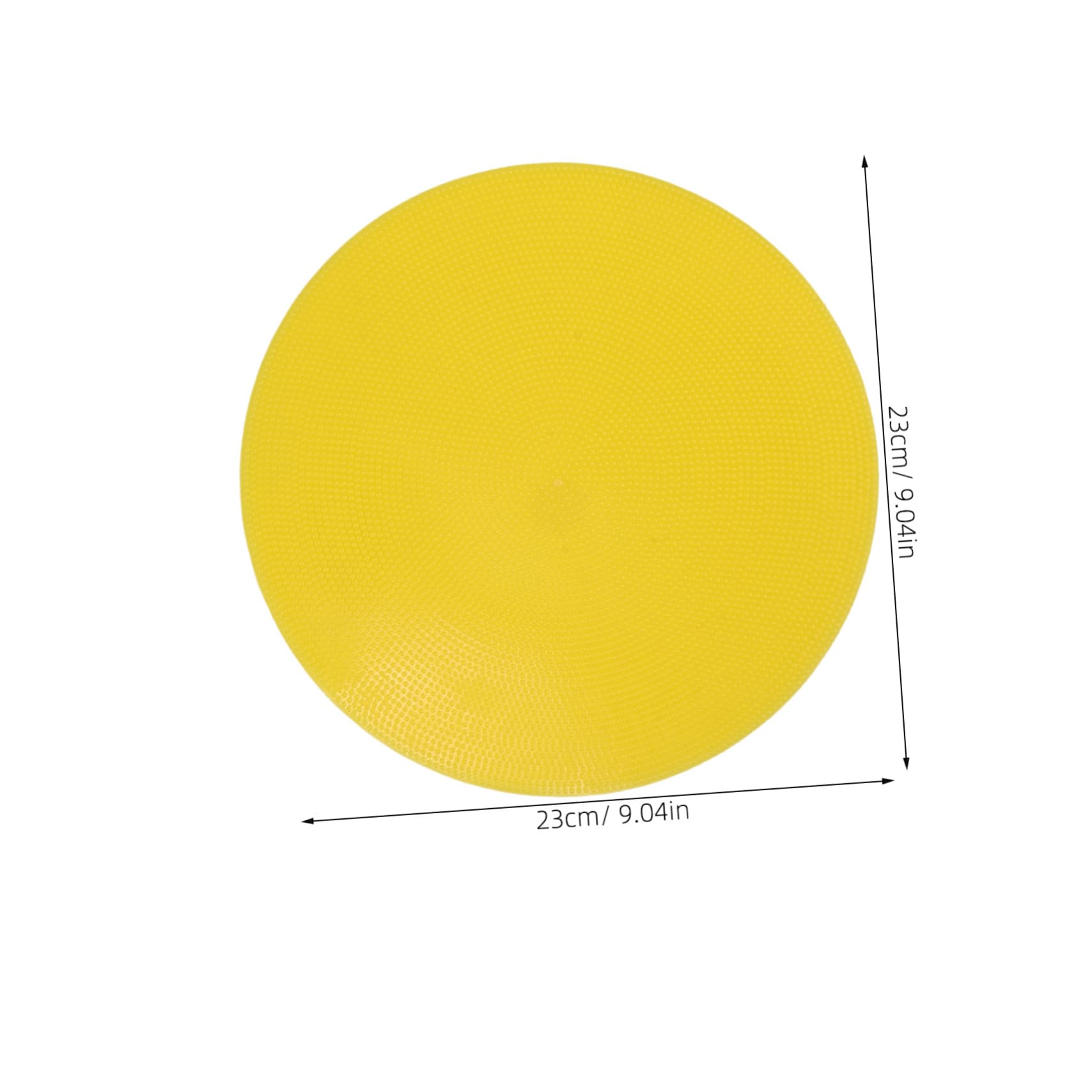 KOMBIUDA Tennis Soccer Training 4pc Flat Disc Markers Portable Floor Markers Plastic Floor Markers for Sports Court Boundary