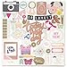 American Crafts Notes and Things Chipboard Stickers, 12-Inch by 12-Inch, Accents