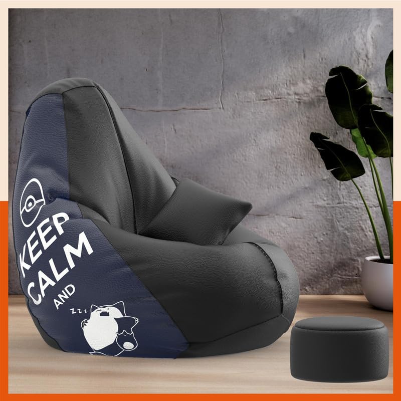 Pi Bean Bags with Beans Filled 5XL VibeBoost Premium Bean Bag with