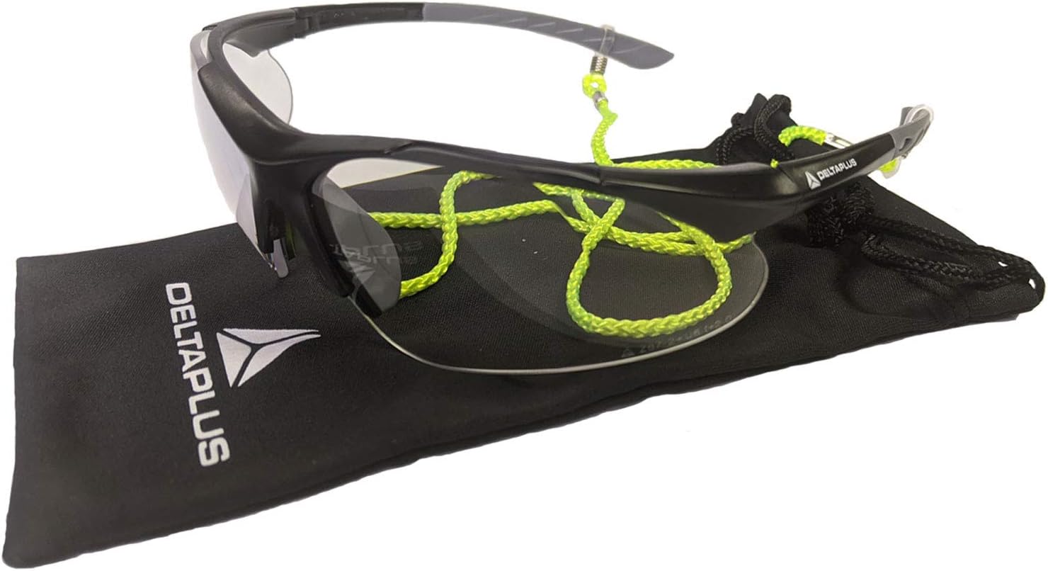 Elvex RX500 Full Lens .5 Magnification Ballistic Rated Safety Glasses with Microfiber Carrying bag and Cord WELRX500C-.5KIT2,Shooting Safety Glasses