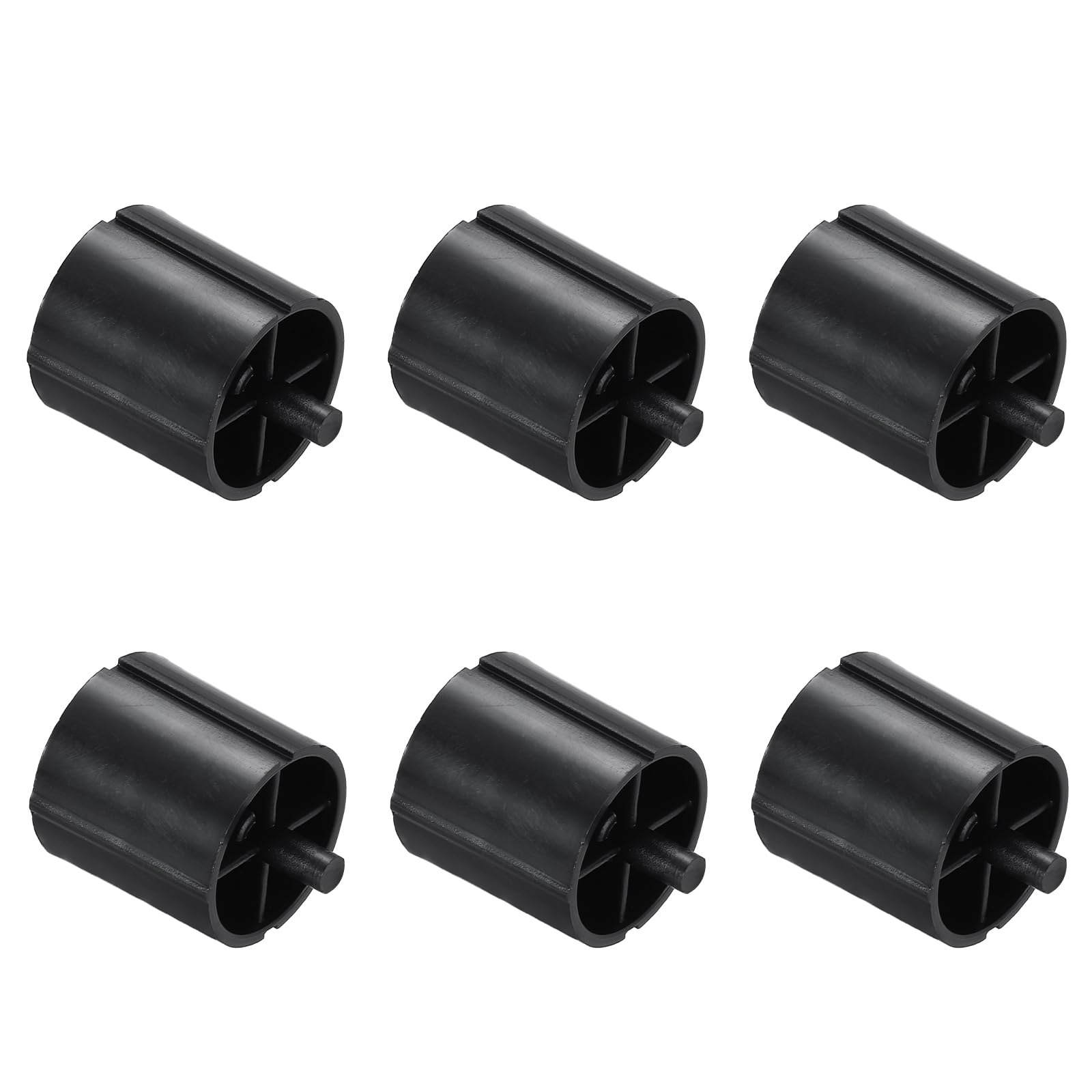 PATIKIL 6Pcs Tape Dispenser Core, Replacement Core for 20031 Tape Dispenser Plastic Insert Parts for Home Office Warehouse Wrapping Packaging Mailing Shipping, Black