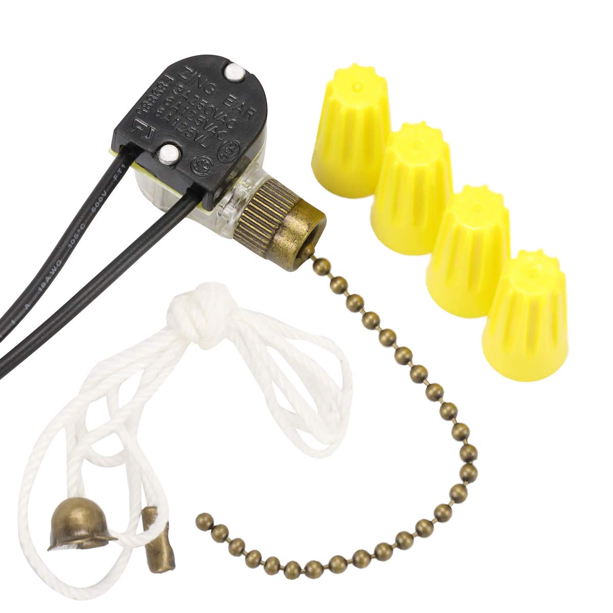 Buy ZE109 Zing Ear Fan Light Switch OnOff Speed with Pull Chain for