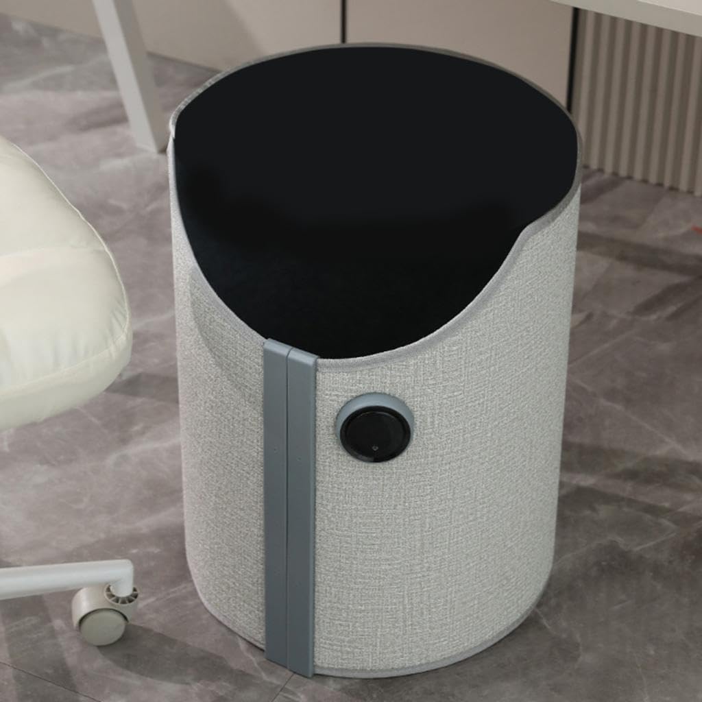Sharplace Calentador de Piernas Eléctrico Silencioso para Debajo del Escritorio, 5 Ajustes de Temperatura, Comfort Compact, Ideal para Invierno, Hogar, Dormitorio, Oficina, Gris