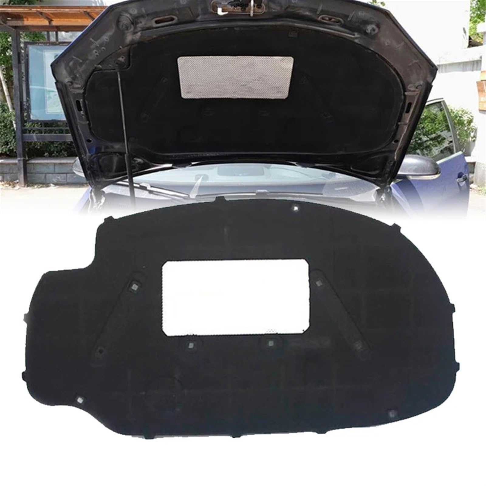 Algodón con aislamiento acústico y térmico for capó de motor de coche, for VW, for Golf 5, for Jetta 2006-2011 Aislante para capó de automóvil