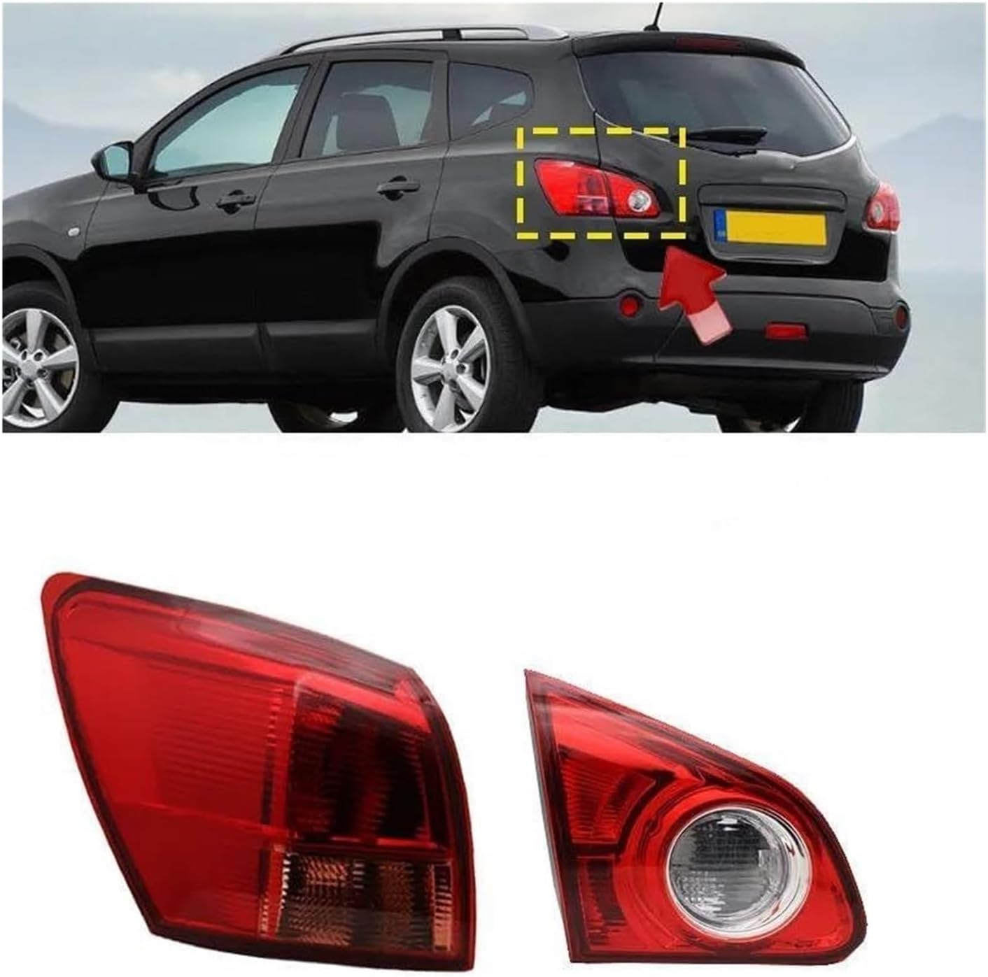 Car Tail Lights for Qashqai 2008-2015 Tail Light Car Rear Bumper Reverse Brake Stop Parking Lamp