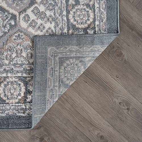 Universal Rugs Oxnard Area Rug, 4' X 5', Gray #TOP7