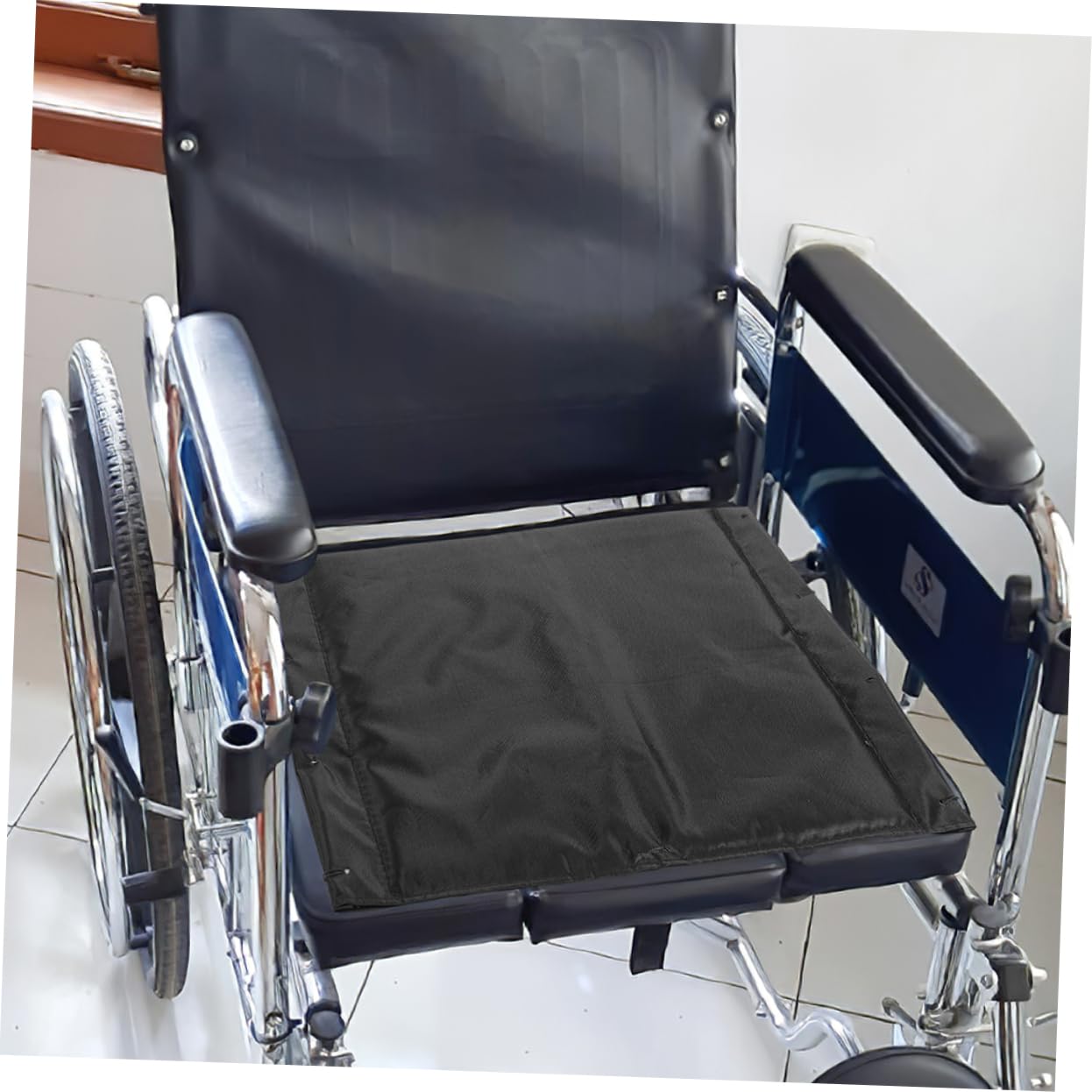 ULTECHNOVO Cojín para Silla De Ruedas De Tela Oxford Gruesa, Asiento De Repuesto Transpirable Antideslizante, 2 Piezas, Accesorios para Sillas De Ruedas Uso Diario, Comodidad para Adultos
