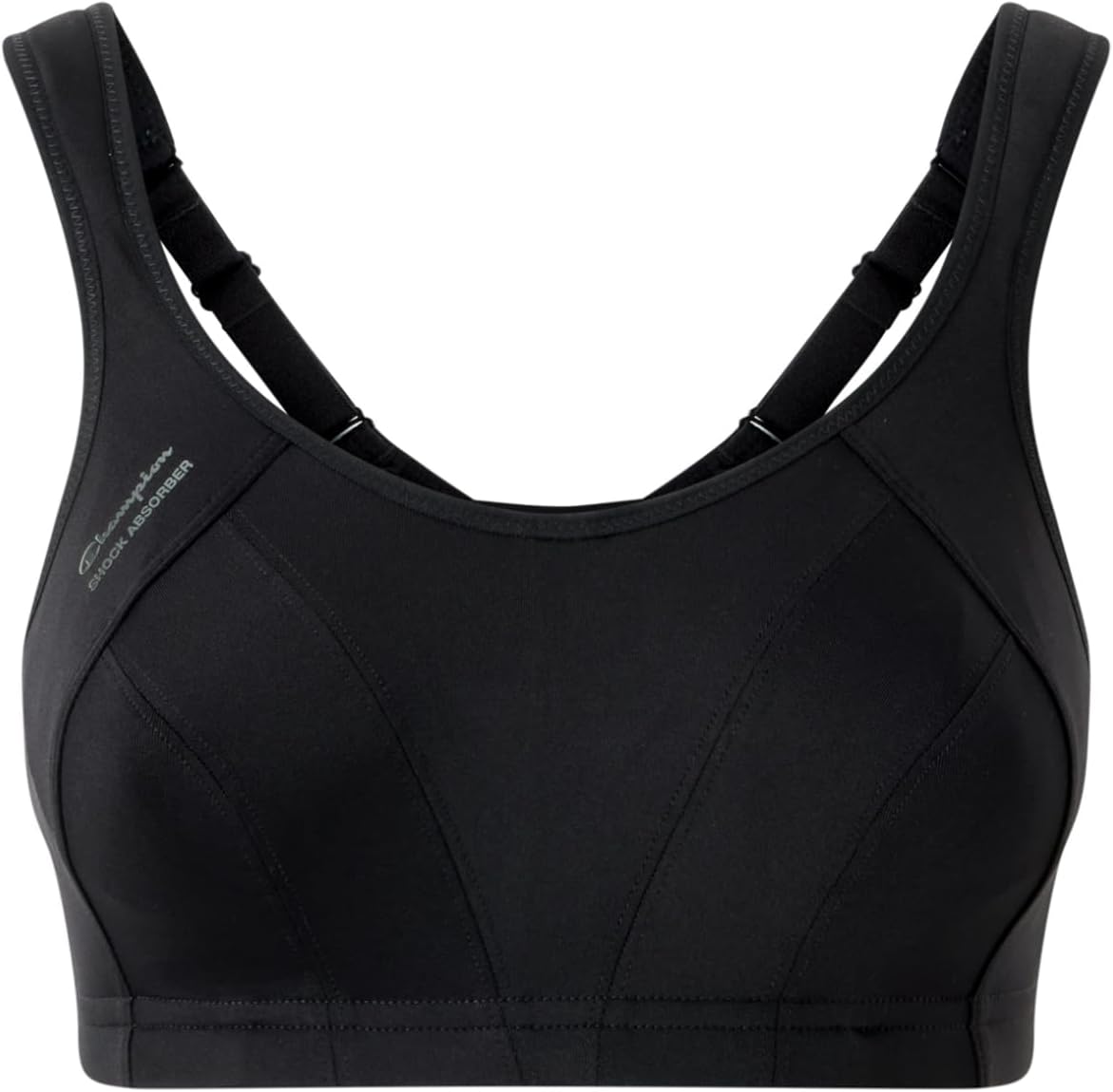 Ultimate Run Shock Absorber Sports Bra, Maximum Support for Cardio Sports, Breathable, Quick-Dry, Fully Adjustable, Back Fastening