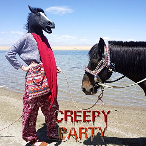 Horse Mask Party Dress Up Horse Head Masks For Adults Men Masquerade (Black) #TOP1