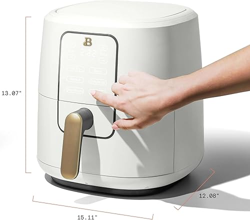 Miniatura 4 de Hermosa freidora de aire de 6 cuartos con tecnología TurboCrisp, revestimiento antiadherente de cerámica EverGood  Asar, recalentar y deshidratador,