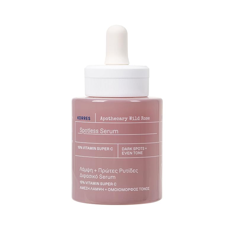 KORRES Apothecary Wild Rose Spotless Serum com Vitamina C 15%, 30 mL