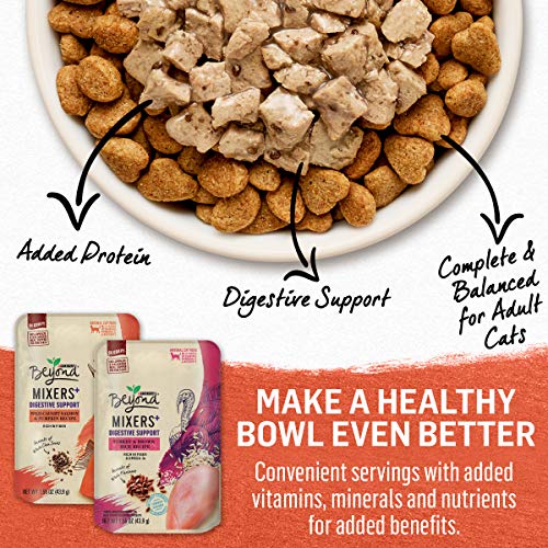 Purina Beyond Natural, Limited Ingredient Wet Cat Food Complement Variety Pack, Mixers+ Digestive Support - (2 Packs Of 8) 1.55 Oz. Pouches #TOP7