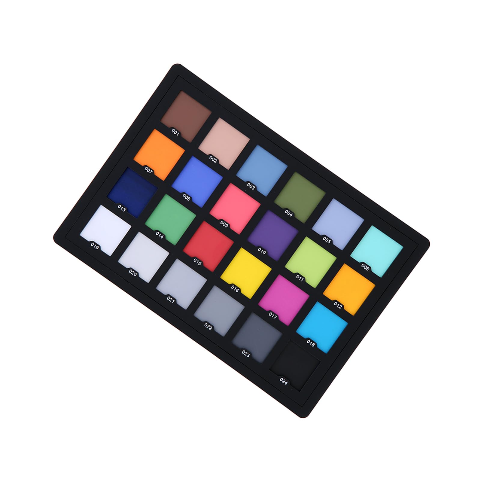 Farbkorrekturkarte für Kameras, 14,5 x 10,4 cm Farbkalibrierungskarte, Standard-24-Farben-Balancekarte mit natürlichen Tönen, Hauttönen