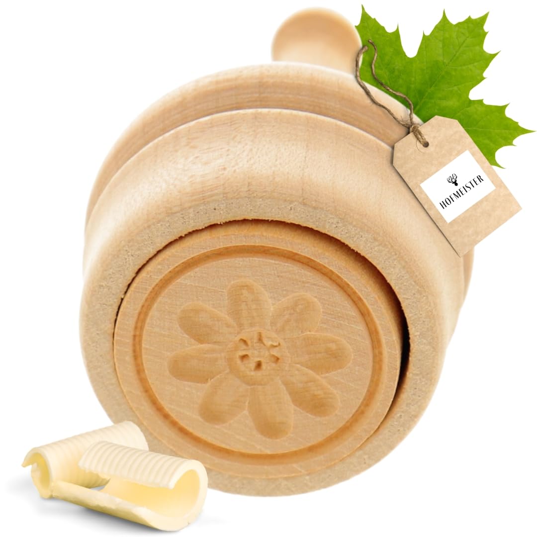 Stampo Per Burro HOFMEISTER In Legno D'Acero - Motivo Mucca, Fatto A Mano In Germania