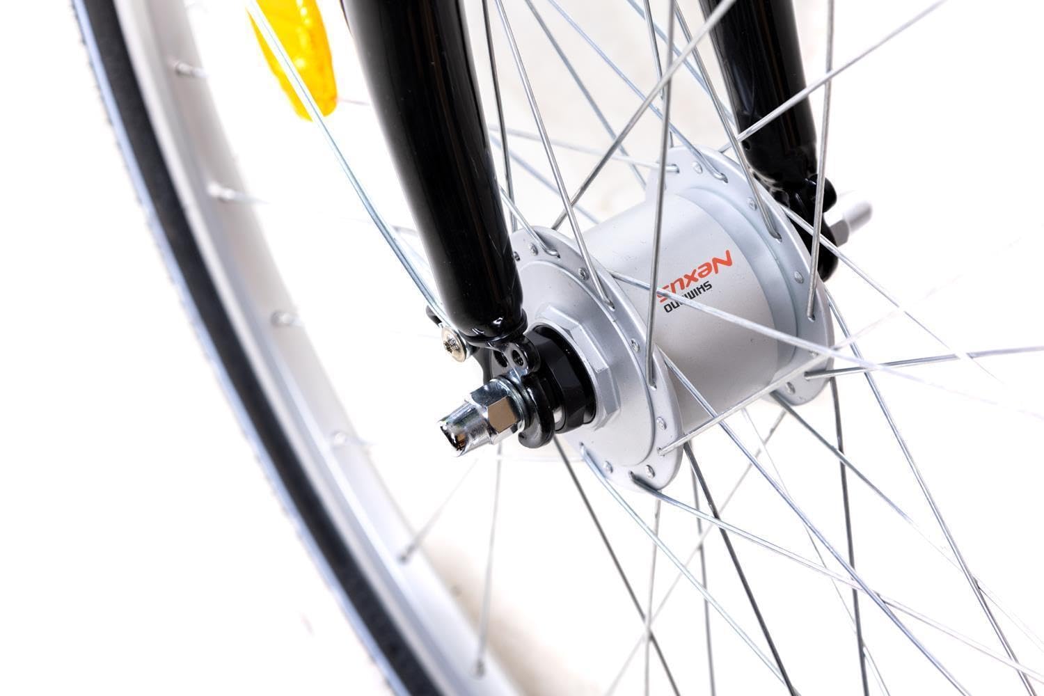 28 Zoll Alu Fahrrad City Bike Damen 7 Gang Nabenschaltung Tiefeinsteiger Hellgrün