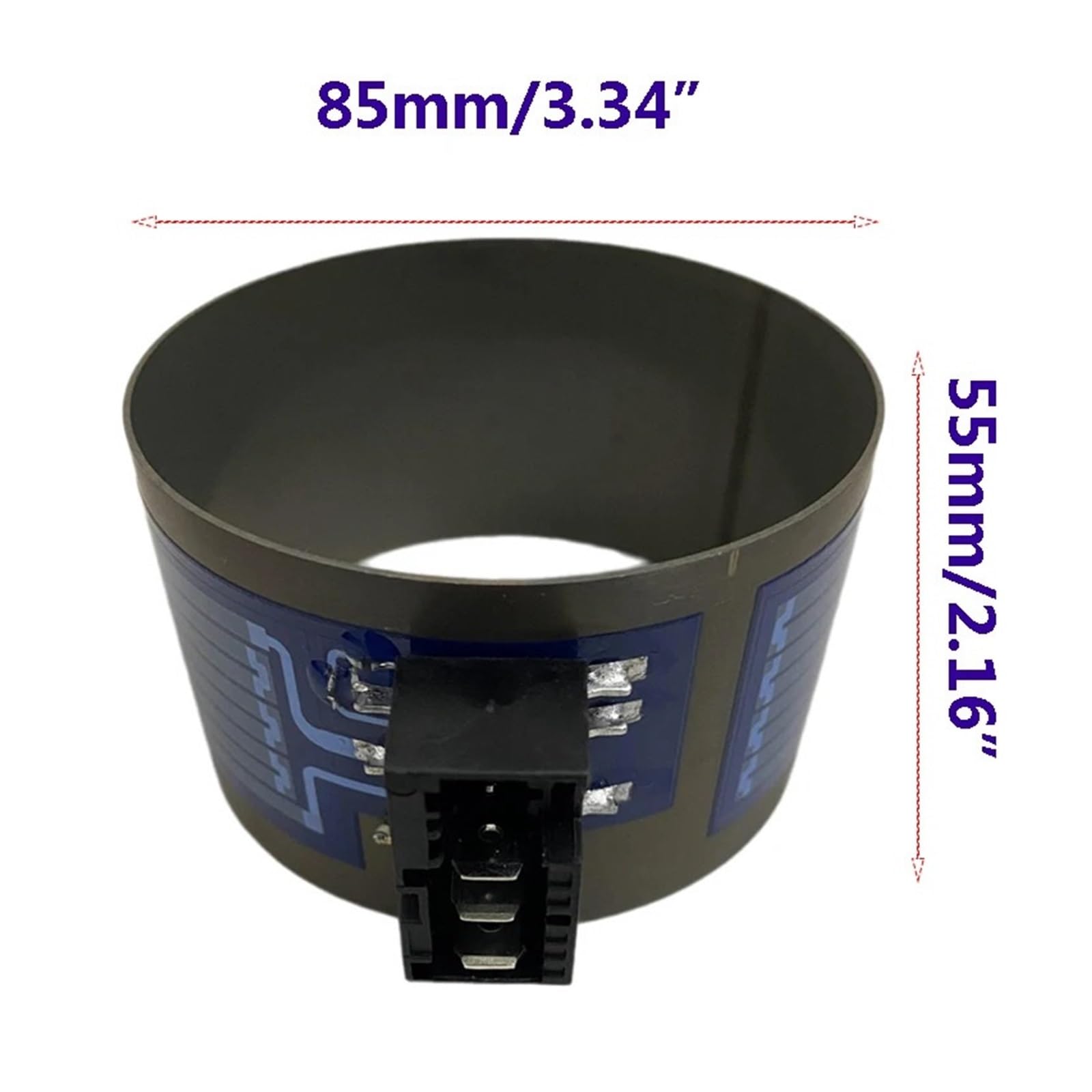 Bomba de circulación de calefacción para lavavajillas y bomba de agua, anillo de calefacción de película gruesa, compatible con Siemens, compatible con Bosch, 85 mm/55 mm