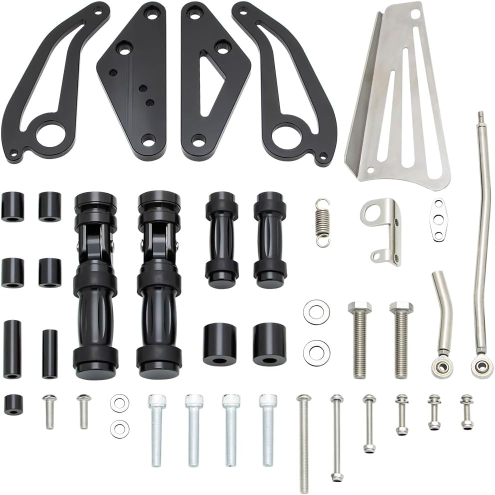 Motorcycle 4" Forward Controls Complete Kit For Yamaha V-Star 1100 XVS1100 1999-2009