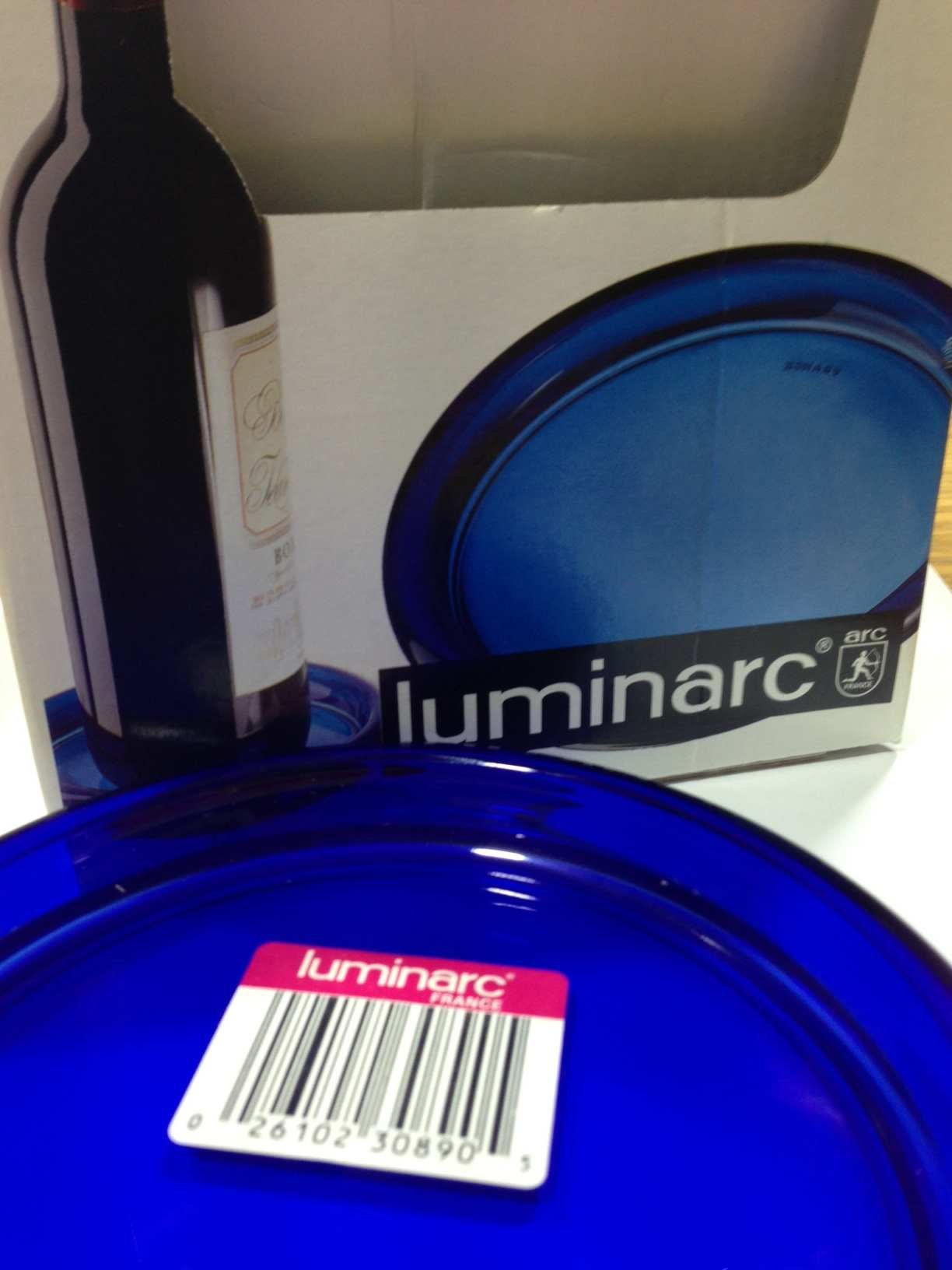 Luminarc Cocoon Clear Blue Coaster 13.5cm (Boxed Pack of 6)