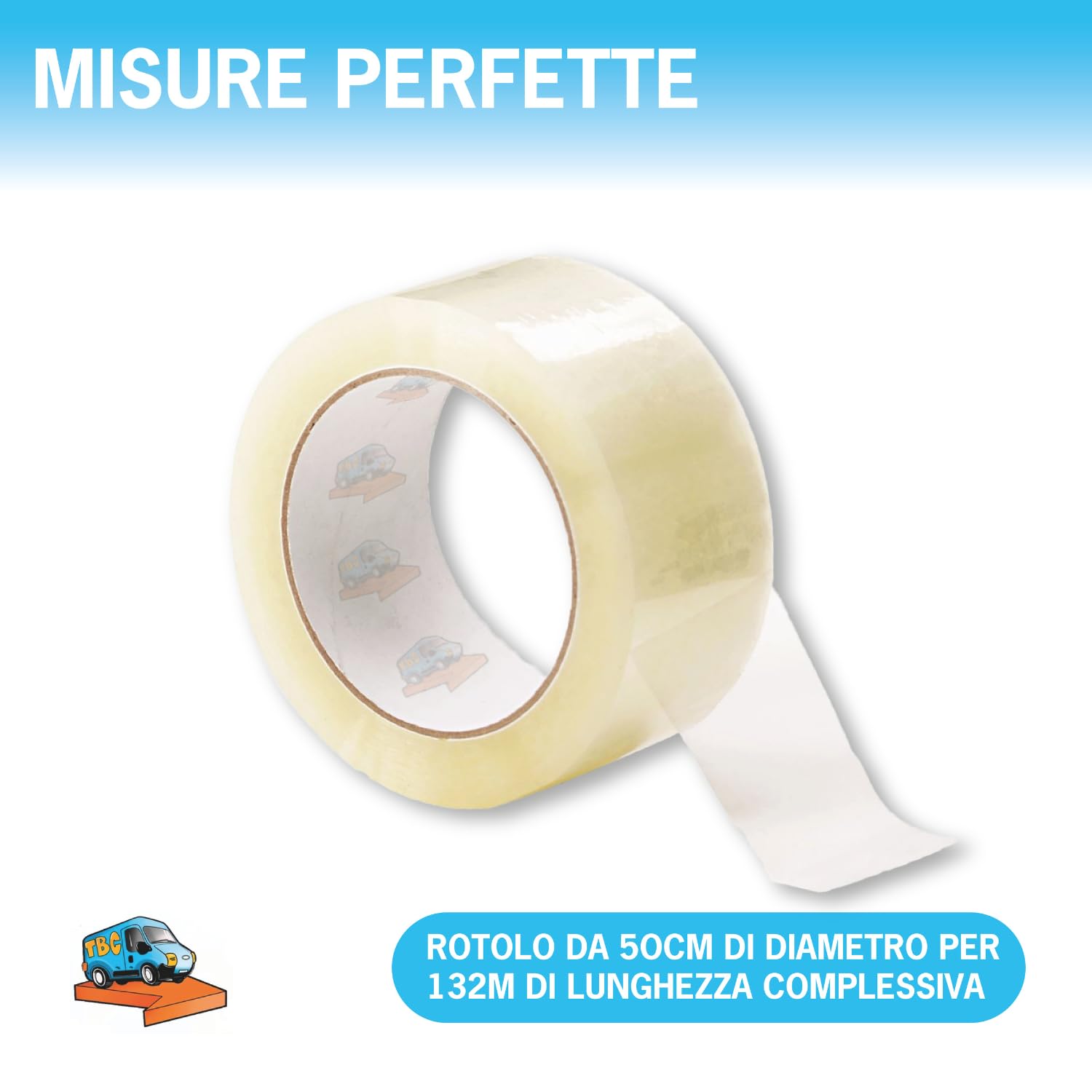 36 Rotoli Nastro Adesivo Silenzioso da Imballaggio Resistente 132m x 50mm, Nastro Trasparente per Scatole Trasloco e Spedizioni, per Ufficio e Magazzino (36, Trasparente)